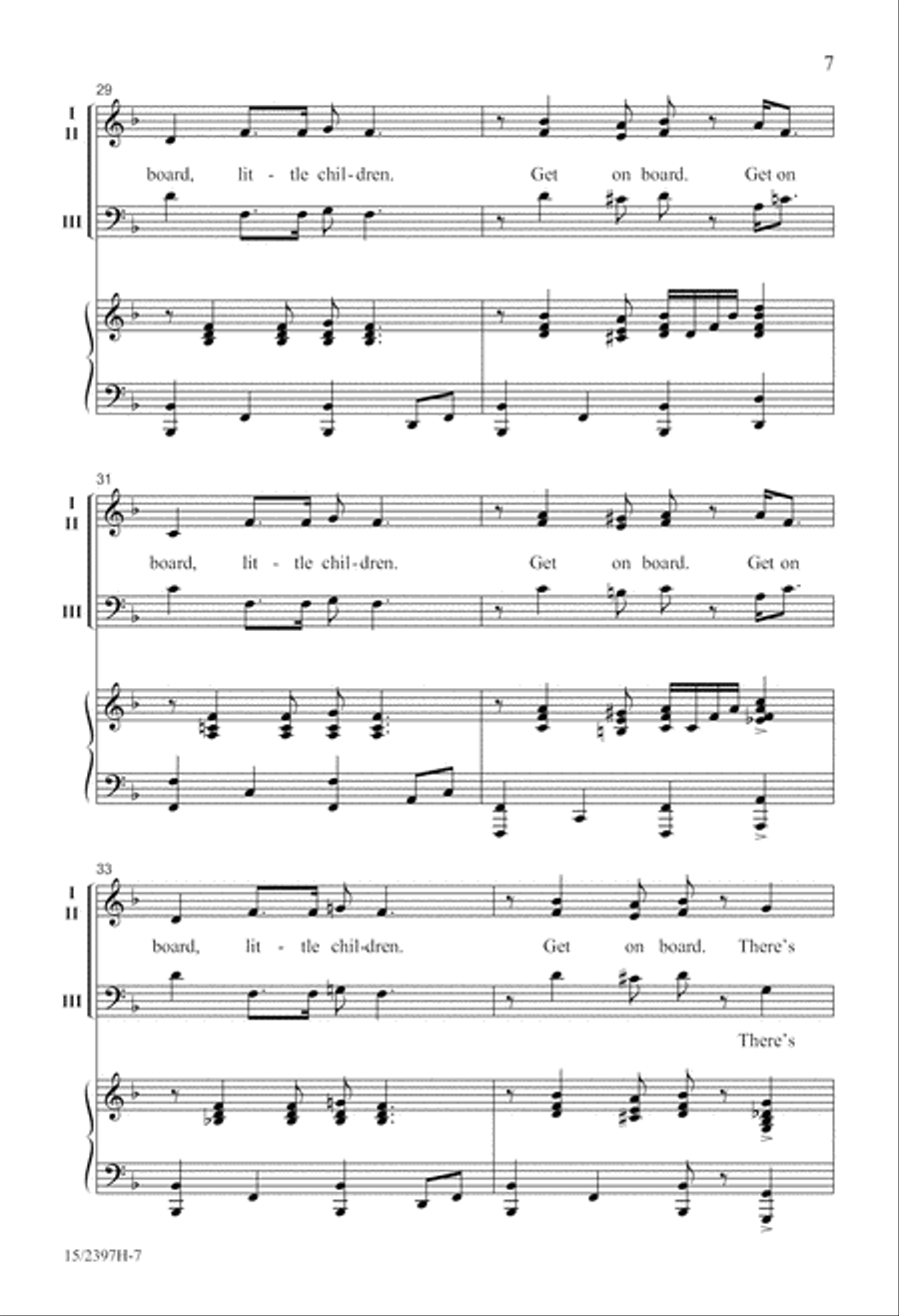 There's Room for Many-a More! (Digital Download) 3-Part scores gallery preview page 7