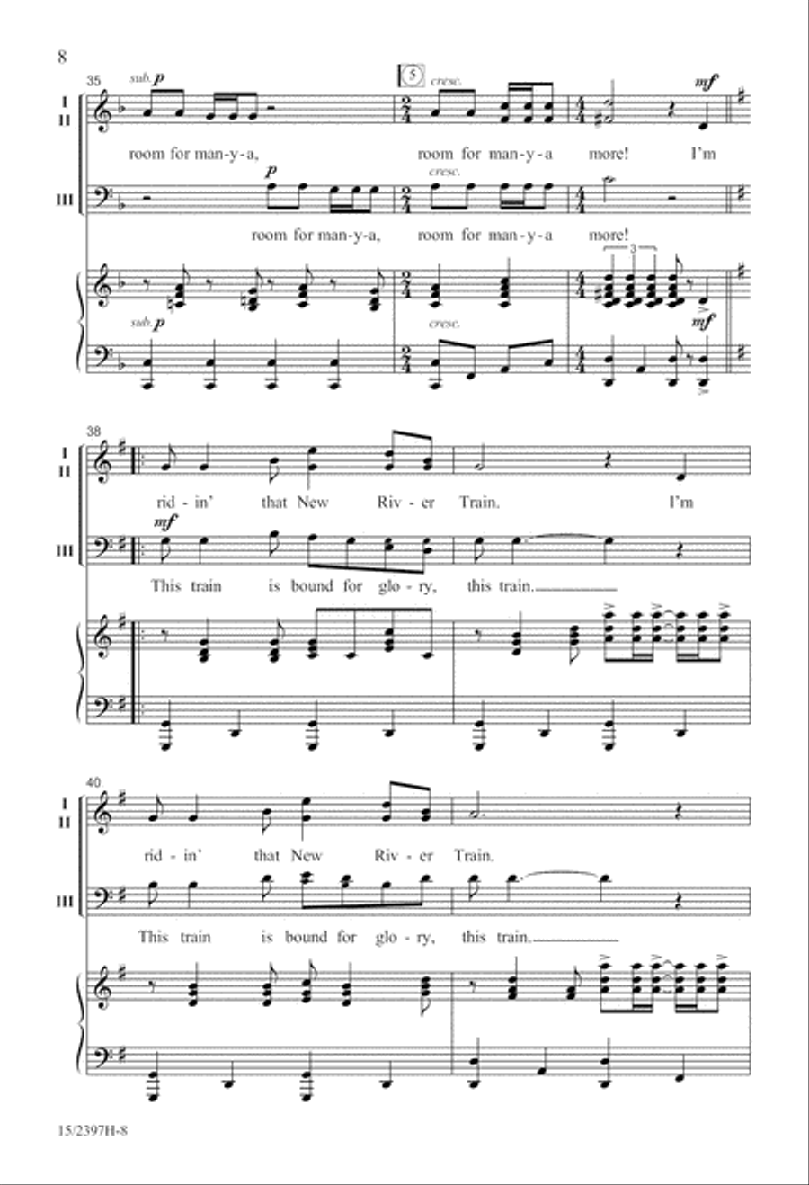 There's Room for Many-a More! (Digital Download) 3-Part scores gallery preview page 8