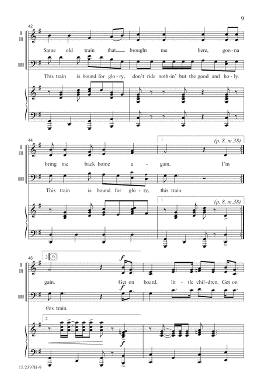 There's Room for Many-a More! (Digital Download) 3-Part scores gallery preview page 9