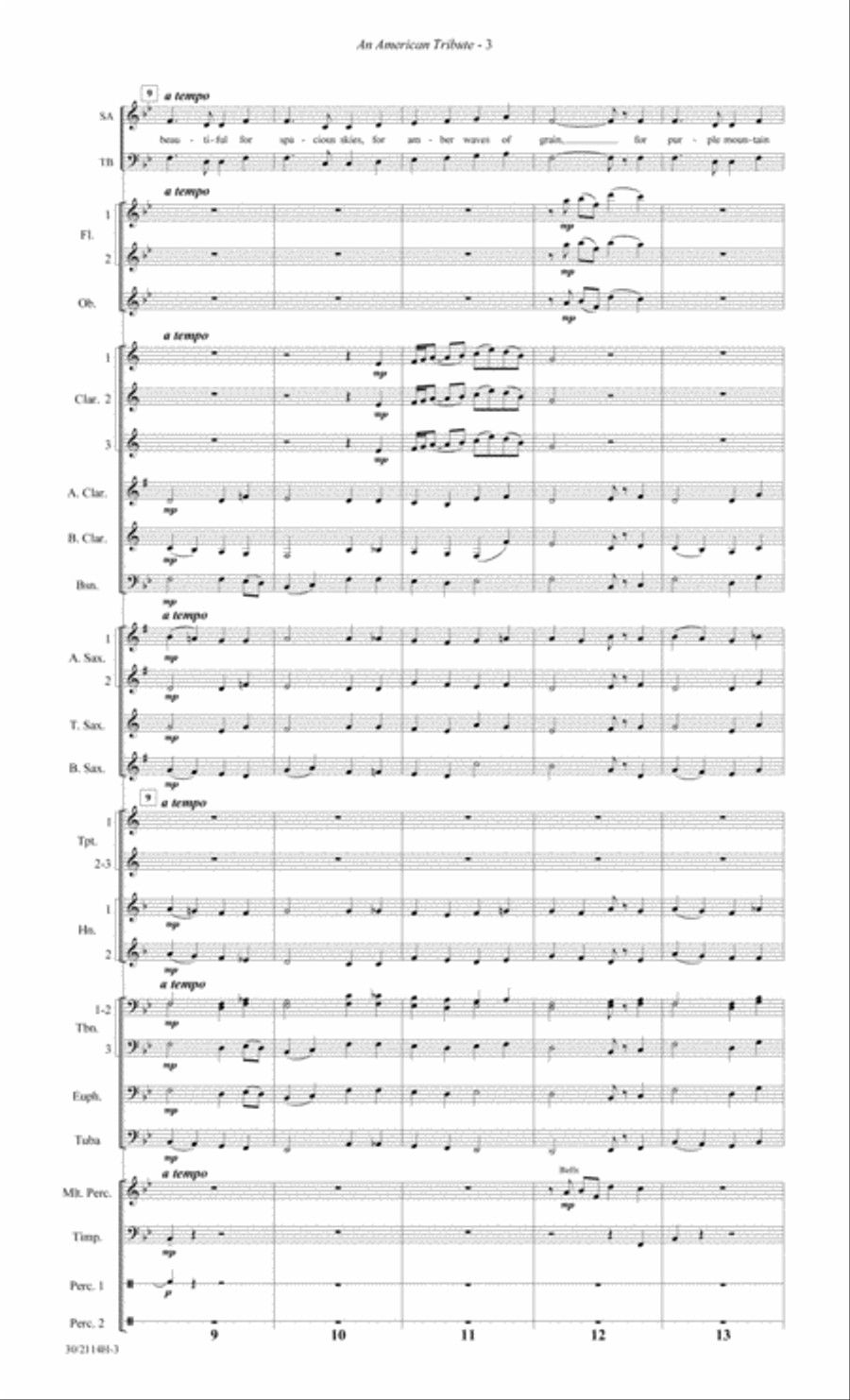 An American Tribute - Concert Band Score and Parts Concert Band scores gallery preview page 5