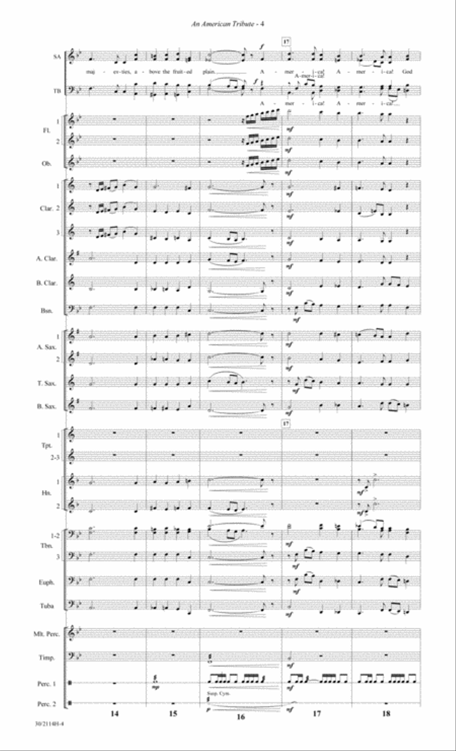 An American Tribute - Concert Band Score and Parts Concert Band scores gallery preview page 6