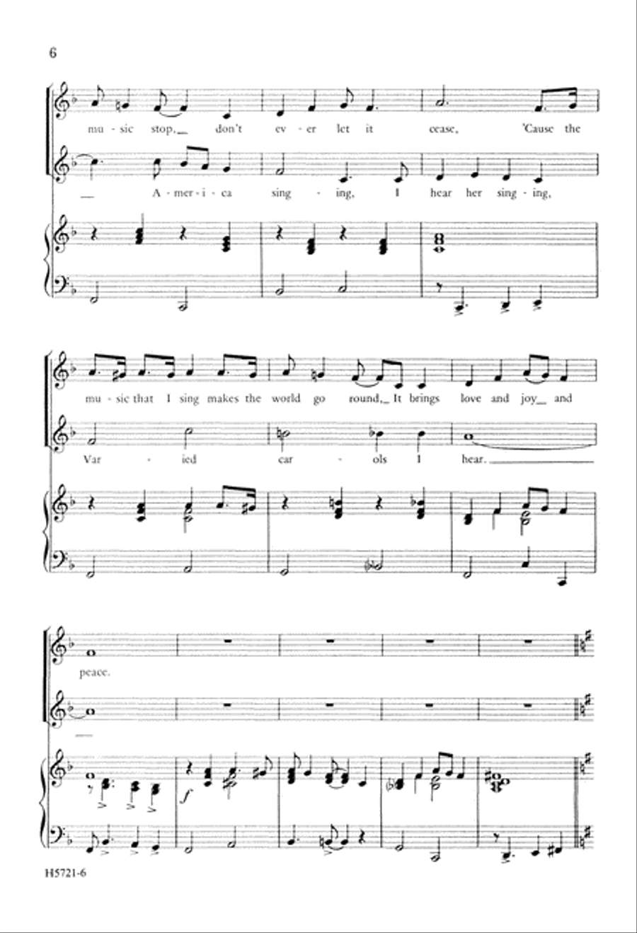 Don't Let the Music Stop (Digital Download) 2-Part scores gallery preview page 6