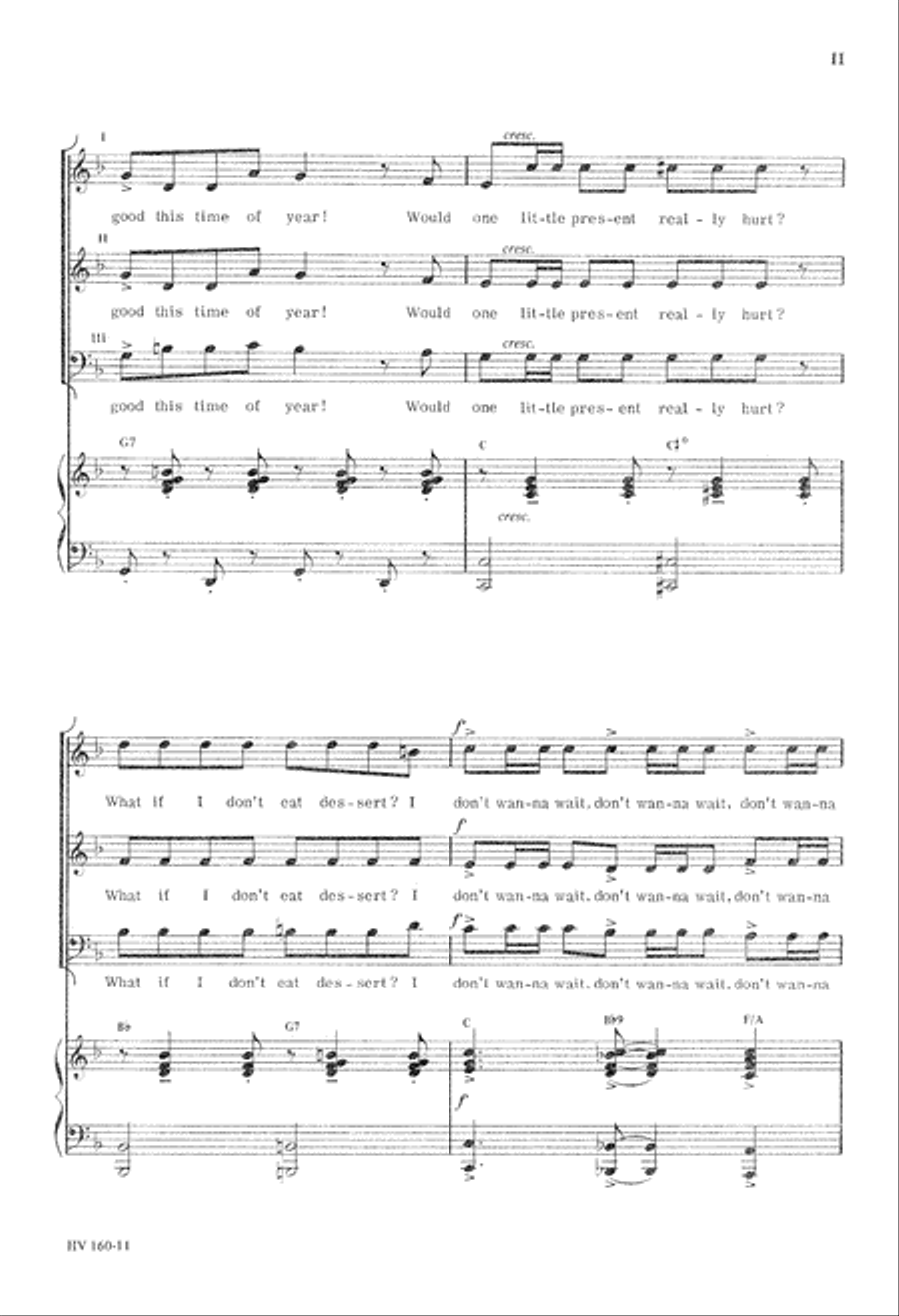 Don't Want to Wait (Digital Download) 3-Part scores gallery preview page 11