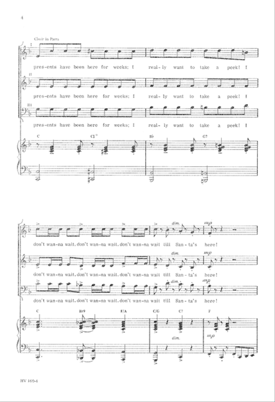 Don't Want to Wait (Digital Download) 3-Part scores gallery preview page 4
