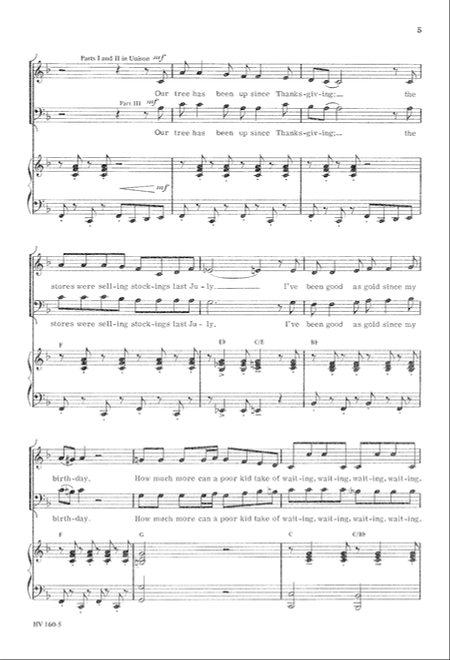 Don't Want to Wait (Digital Download) 3-Part scores gallery preview page 5