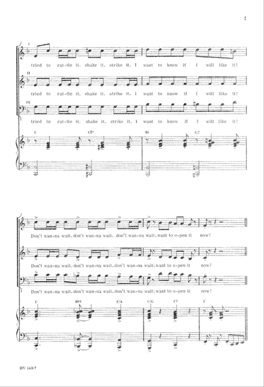 Don't Want to Wait (Digital Download) 3-Part scores gallery preview page 7
