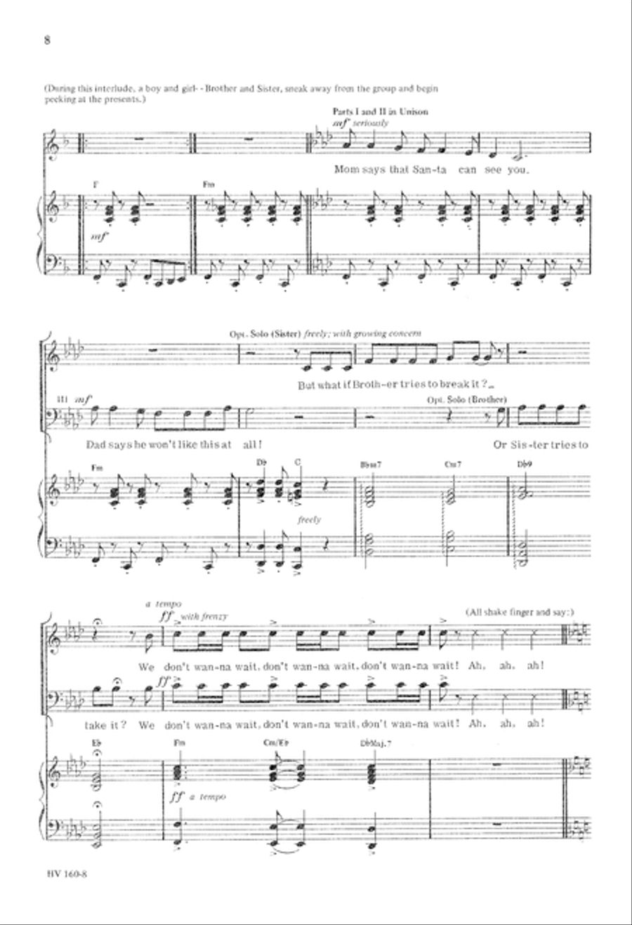 Don't Want to Wait (Digital Download) 3-Part scores gallery preview page 8