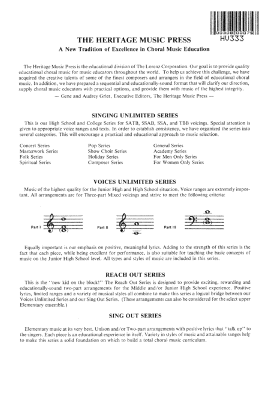 Don't Let the Music Stop (Digital Download) 3-Part scores gallery preview page 12