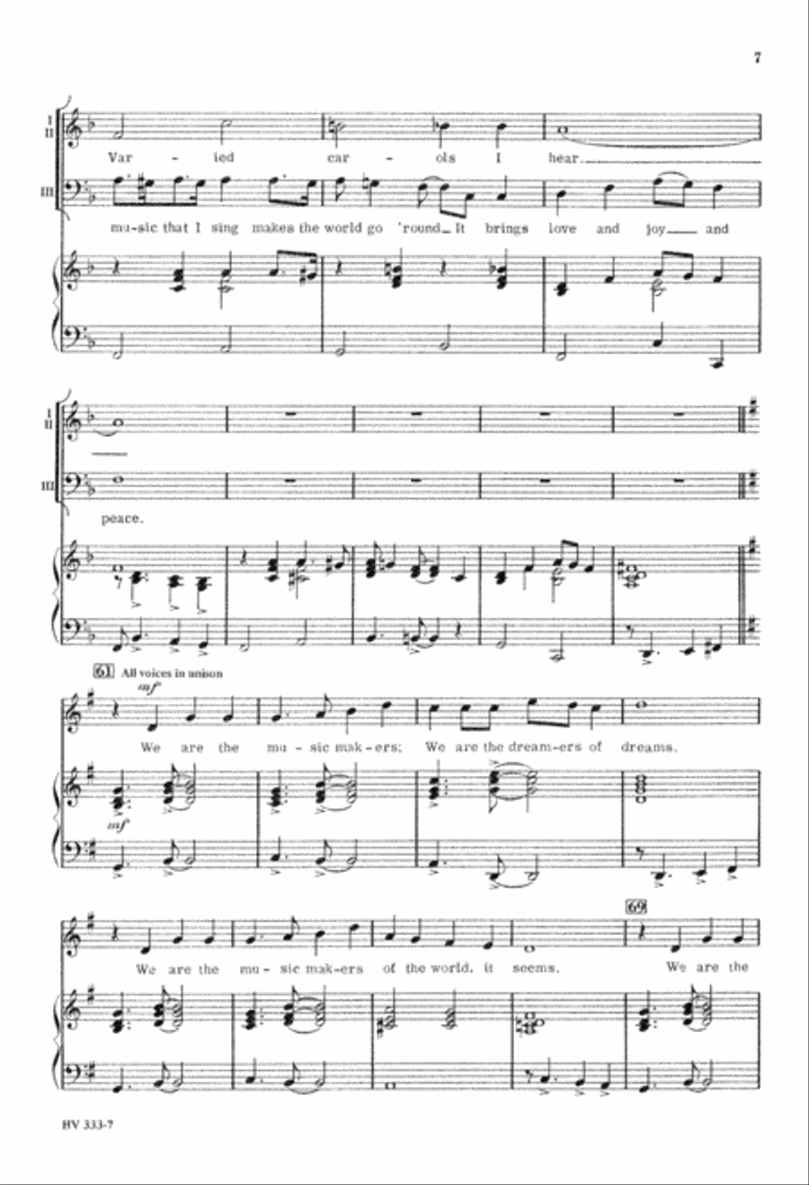 Don't Let the Music Stop (Digital Download) 3-Part scores gallery preview page 7