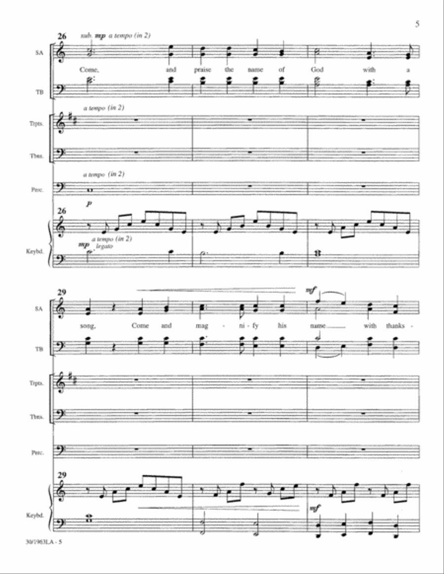 Clap Your Hands! - Brass and Timpani Score and Parts Trombone scores gallery preview page 5