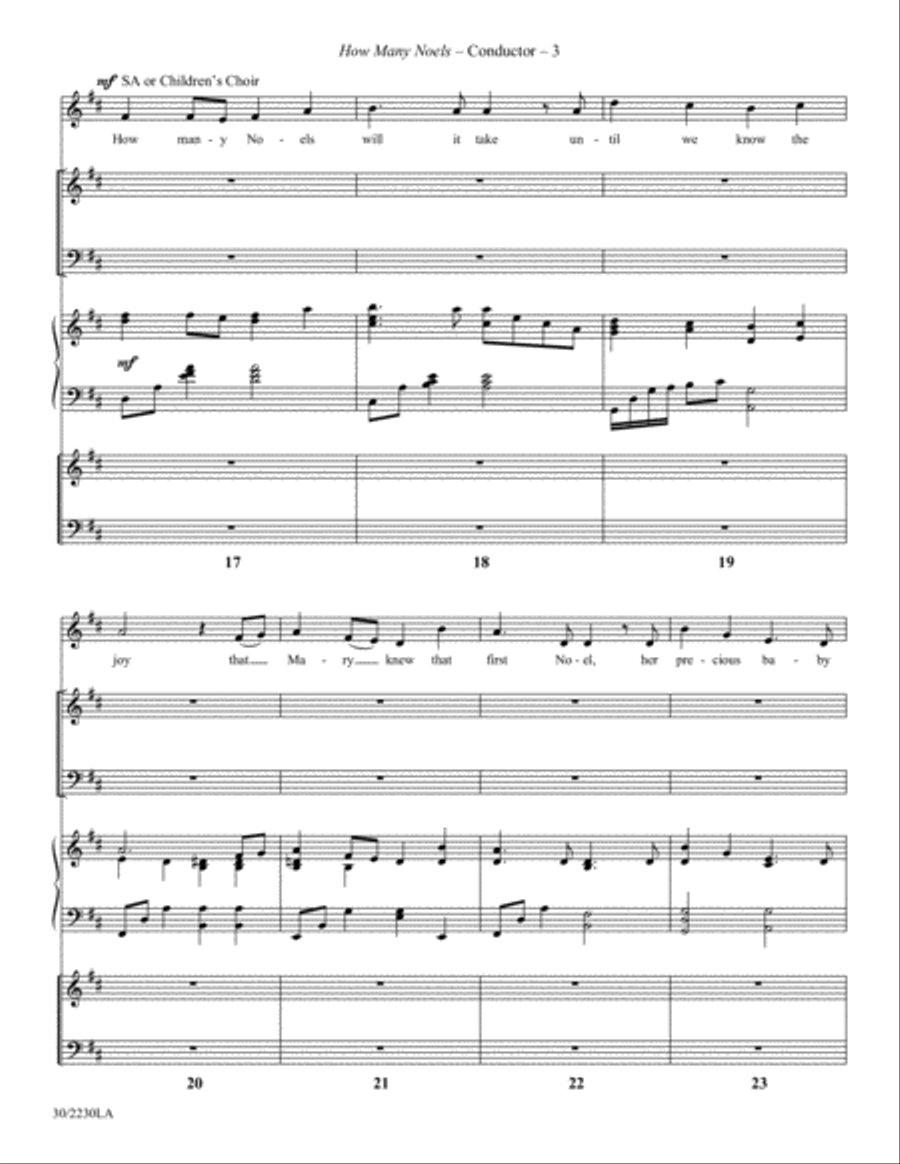 How Many Noels? - Score and Reproducible Handchime Part 2-Octaves scores gallery preview page 5