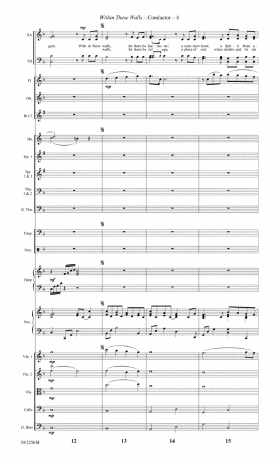 Within These Walls - Orchestral Score and Parts Orchestra scores gallery preview page 6