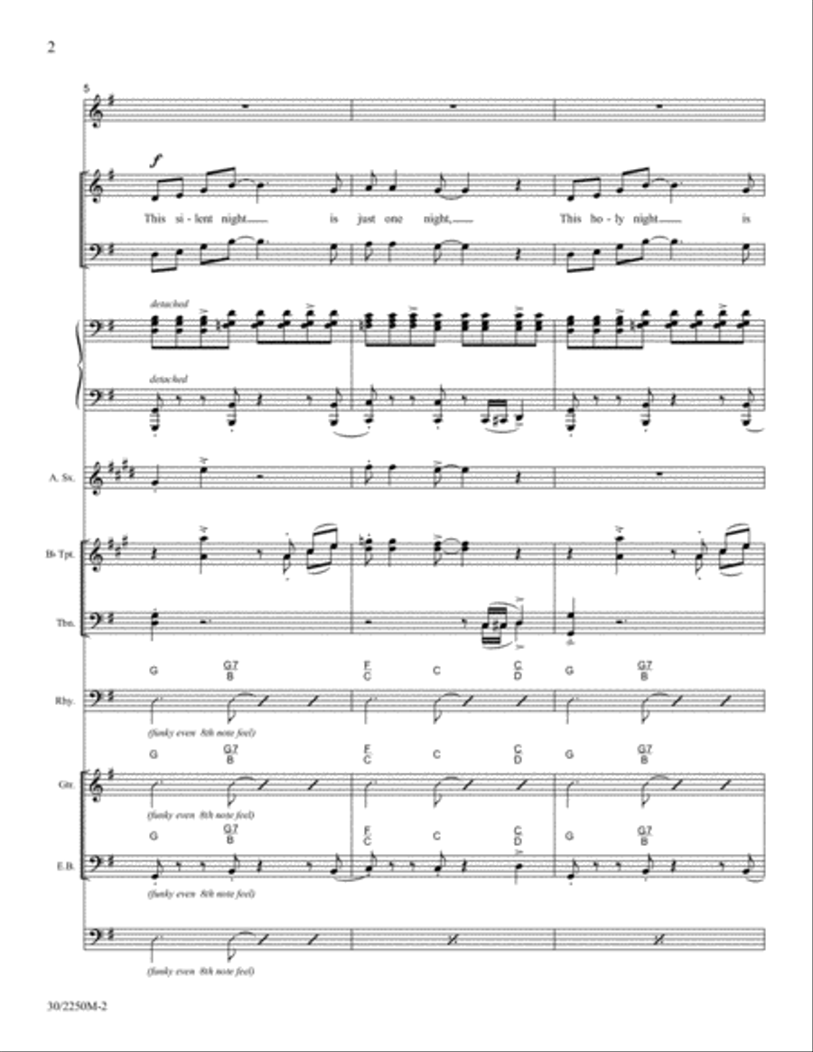 A Gift Forever! - Brass, Sax and Rhythm Score and Parts Alto Saxophone scores gallery preview page 4