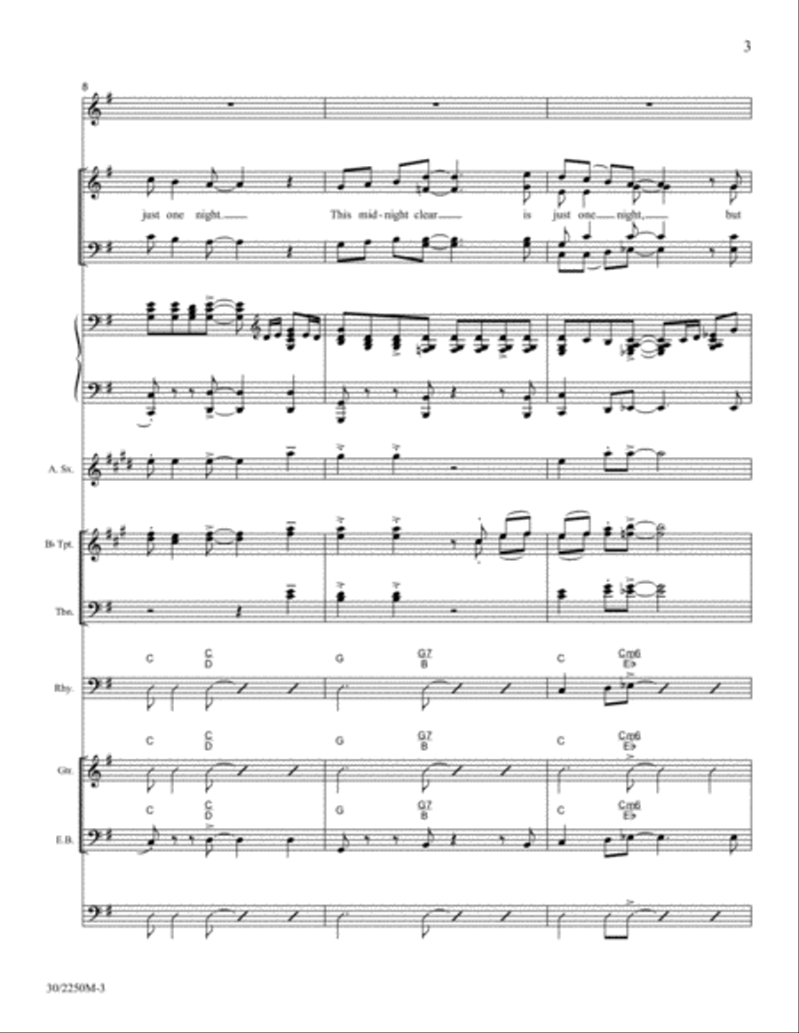 A Gift Forever! - Brass, Sax and Rhythm Score and Parts Alto Saxophone scores gallery preview page 5