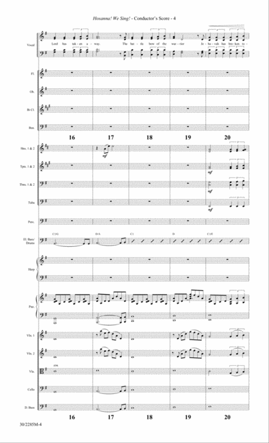 Hosanna! We Sing! - Full Orchestral Score and Parts Full Orchestra scores gallery preview page 6