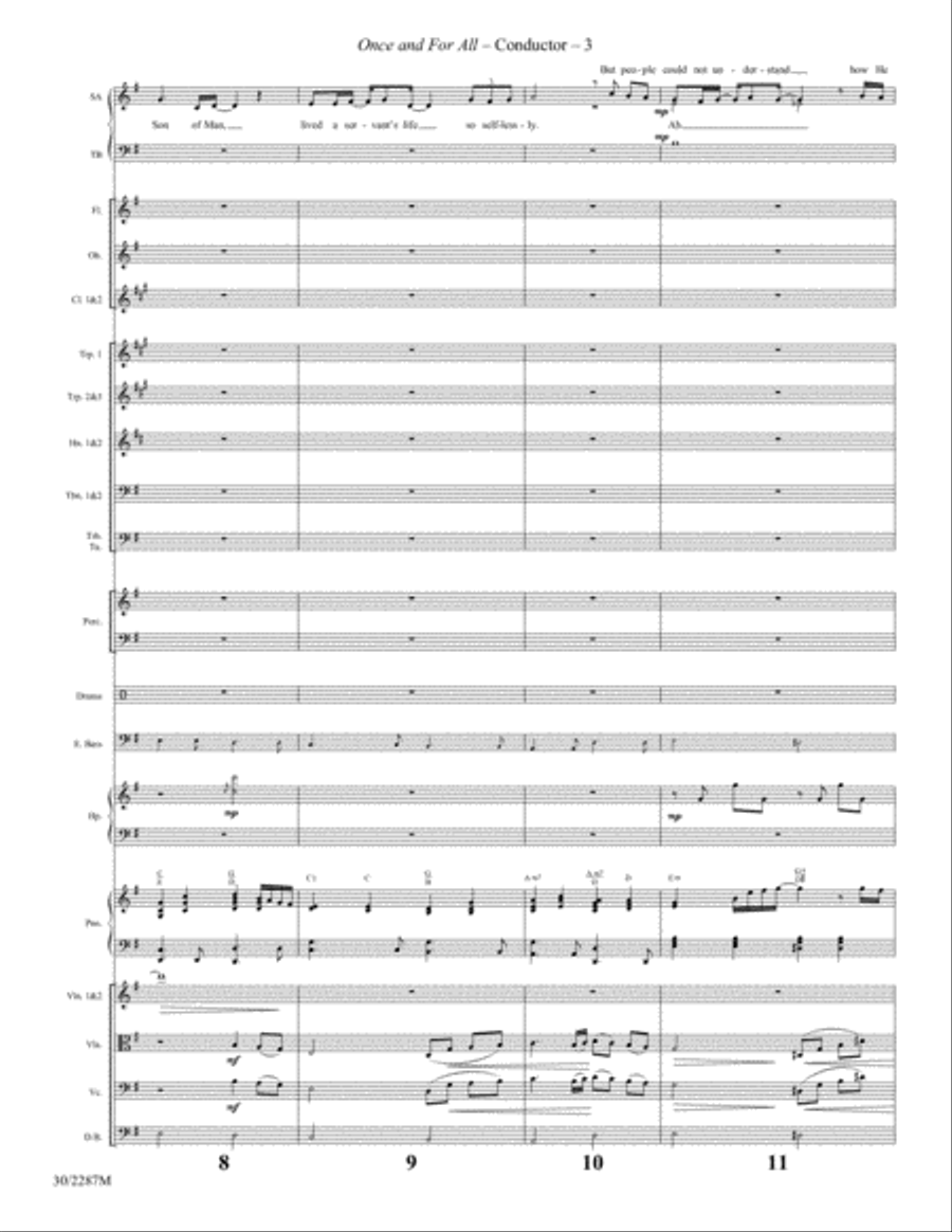 Once and For All - Orchestral Score and Parts Orchestra scores gallery preview page 3