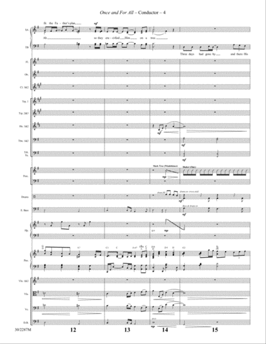 Once and For All - Orchestral Score and Parts Orchestra scores gallery preview page 4