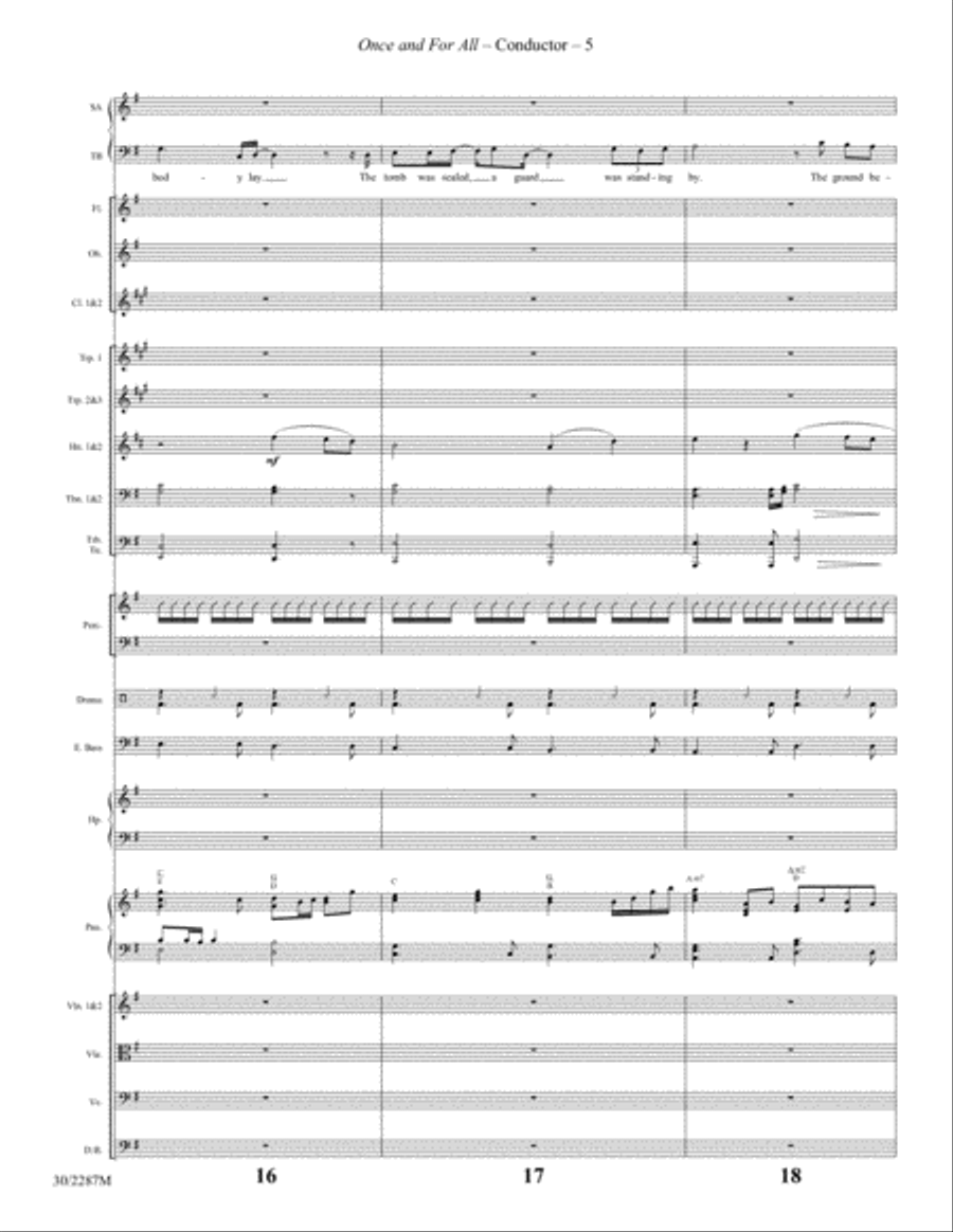 Once and For All - Orchestral Score and Parts Orchestra scores gallery preview page 5