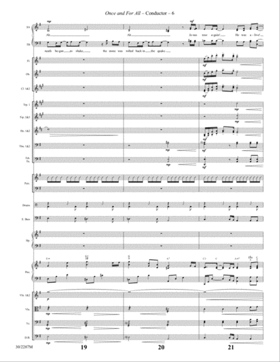 Once and For All - Orchestral Score and Parts Orchestra scores gallery preview page 6