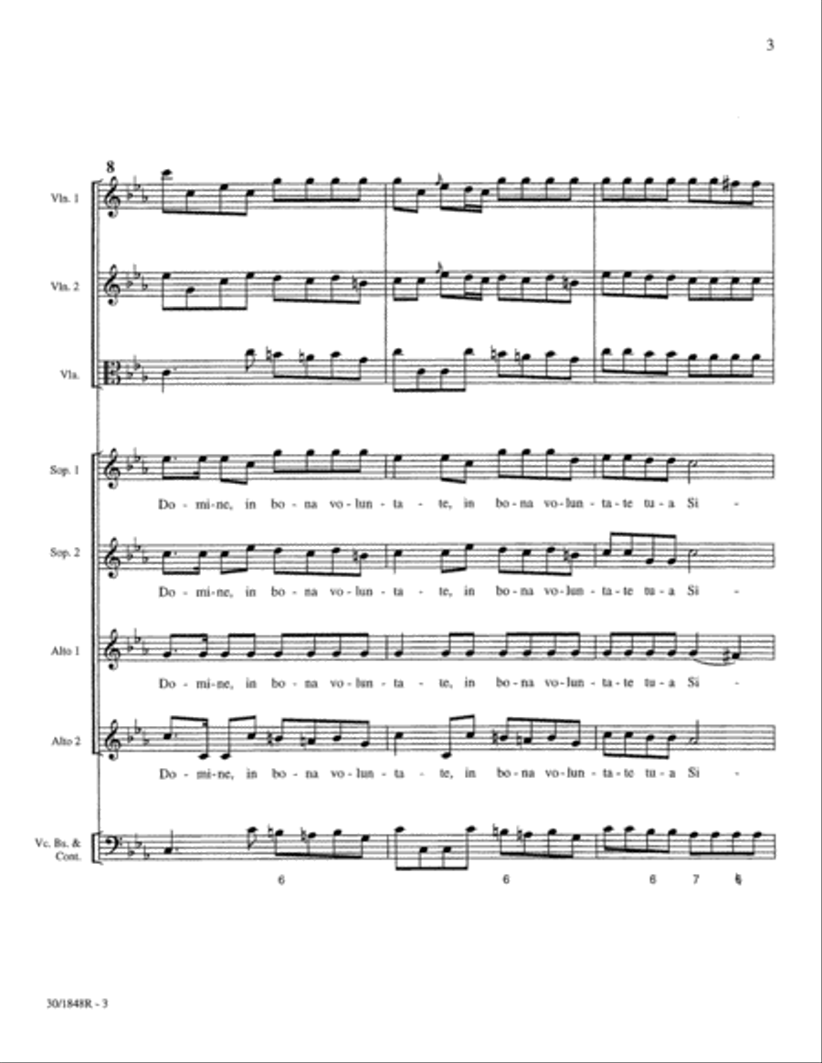 Benigne Fac Domine - String Orch Choir scores gallery preview page 5