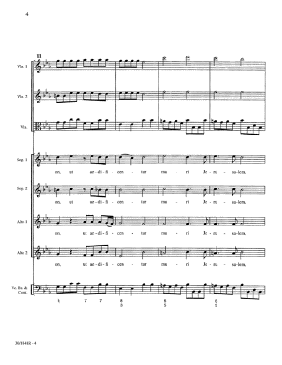 Benigne Fac Domine - String Orch Choir scores gallery preview page 6