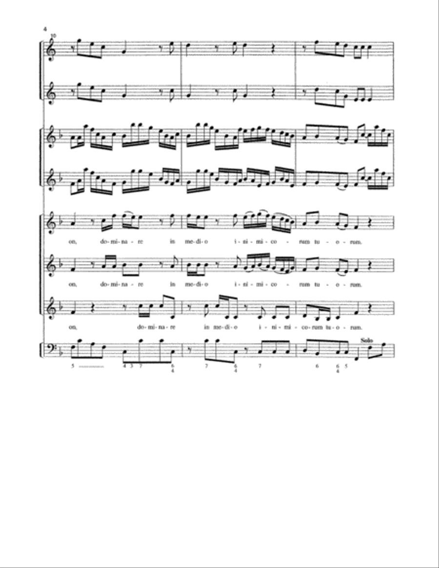 Dixit - Instrumental Score and Parts Choir scores gallery preview page 6