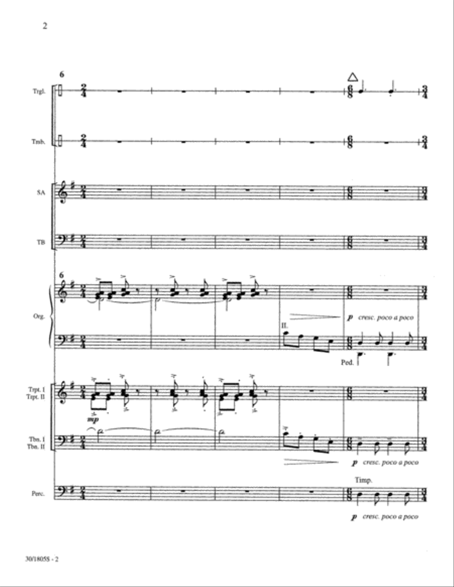Now Let the Heavens Be Joyful - Brass and Percussion Trombone scores gallery preview page 4