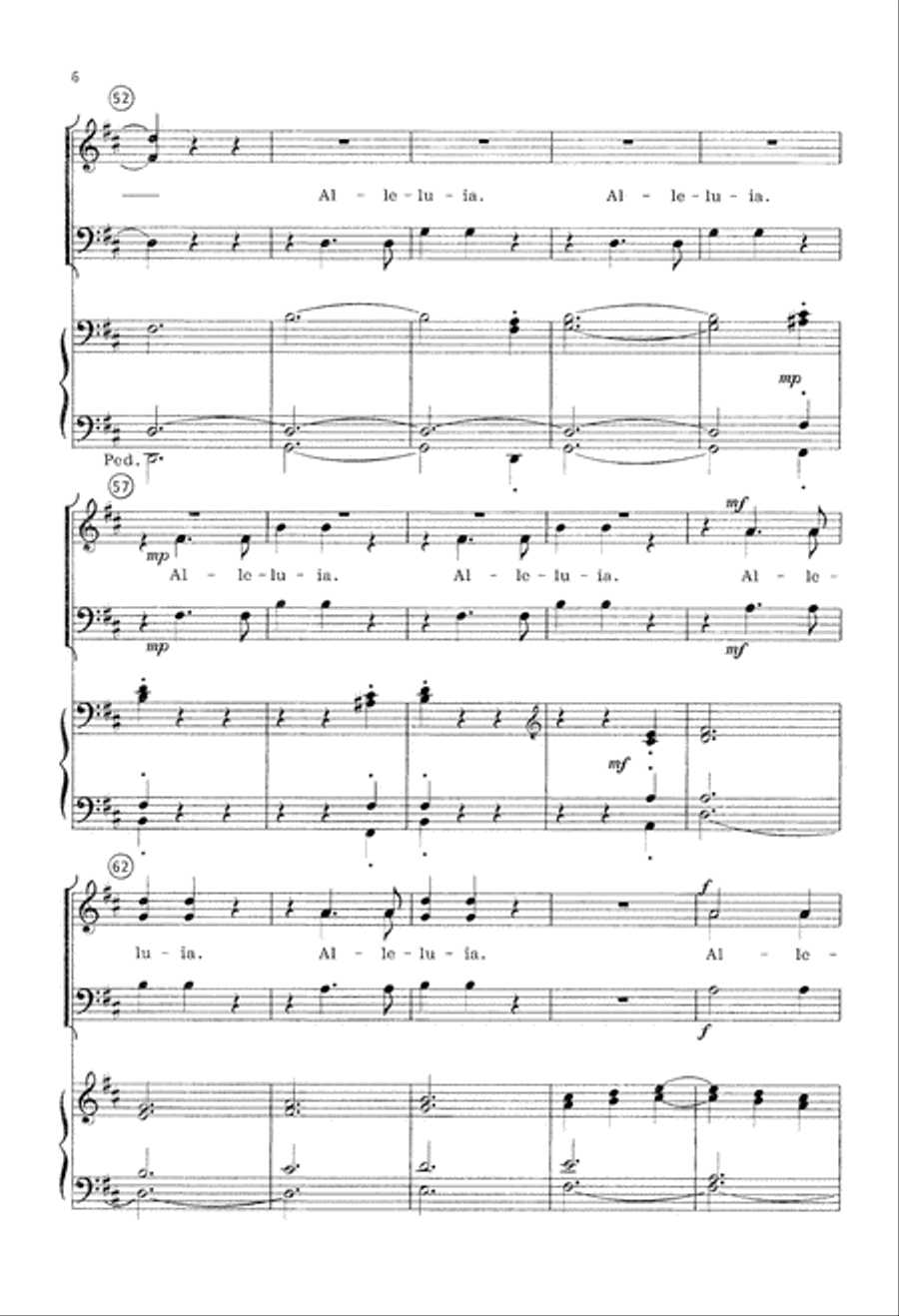 The Strife Is O'er (Digital Download) 3-Part scores gallery preview page 6