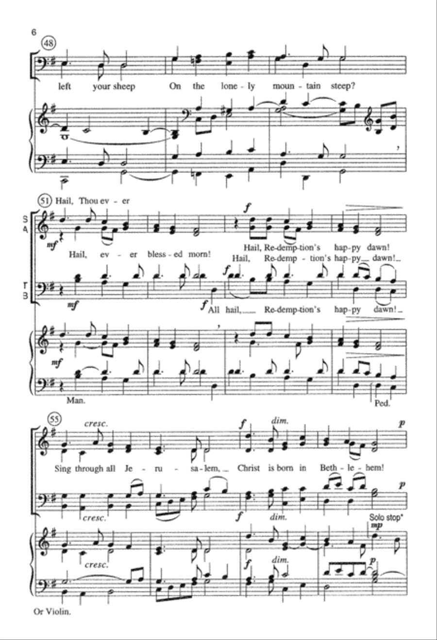 See Amid the Winter's Snow (Digital Download) 4-Part scores gallery preview page 6