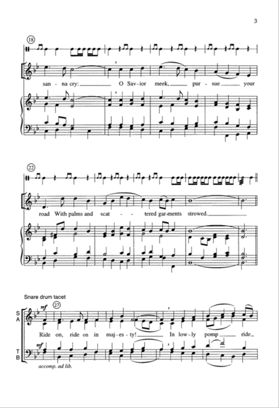 Majesty's Ride (Digital Download) 4-Part scores gallery preview page 3