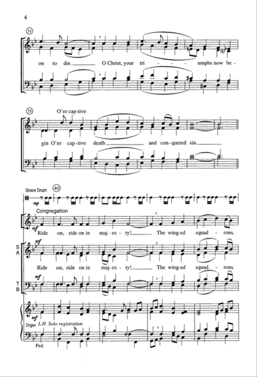 Majesty's Ride (Digital Download) 4-Part scores gallery preview page 4