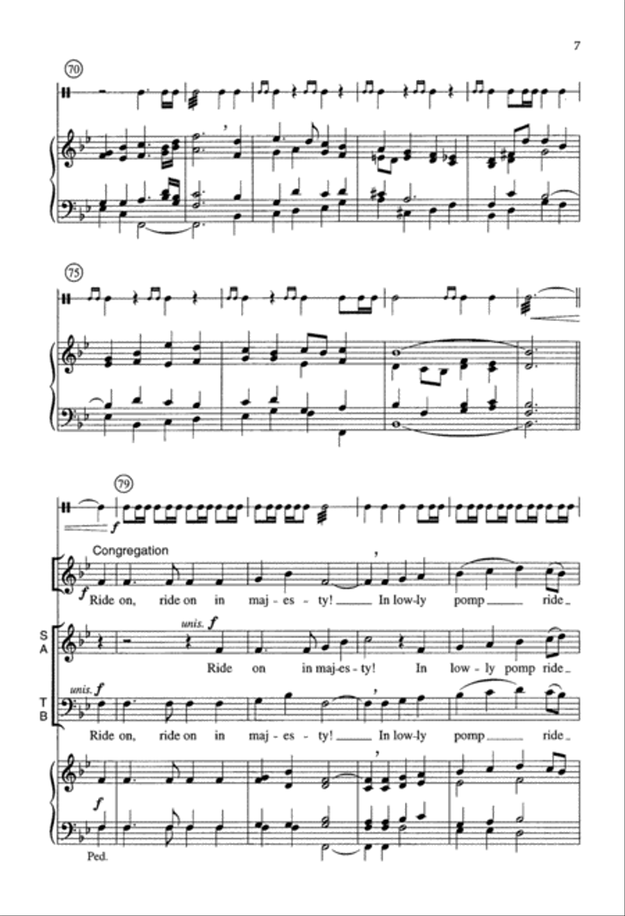 Majesty's Ride (Digital Download) 4-Part scores gallery preview page 7