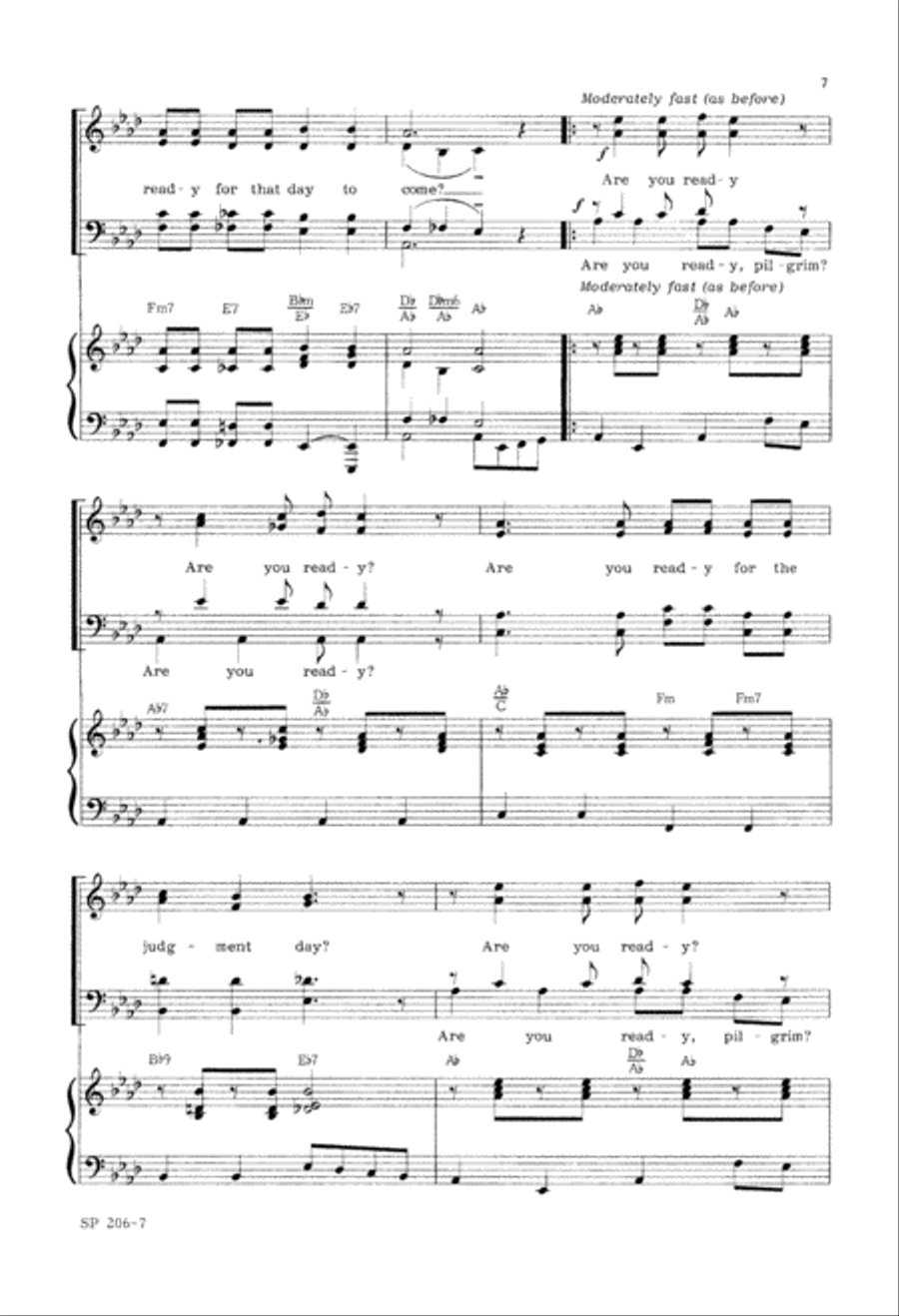 There's a Great Day Coming (Digital Download) 4-Part scores gallery preview page 7