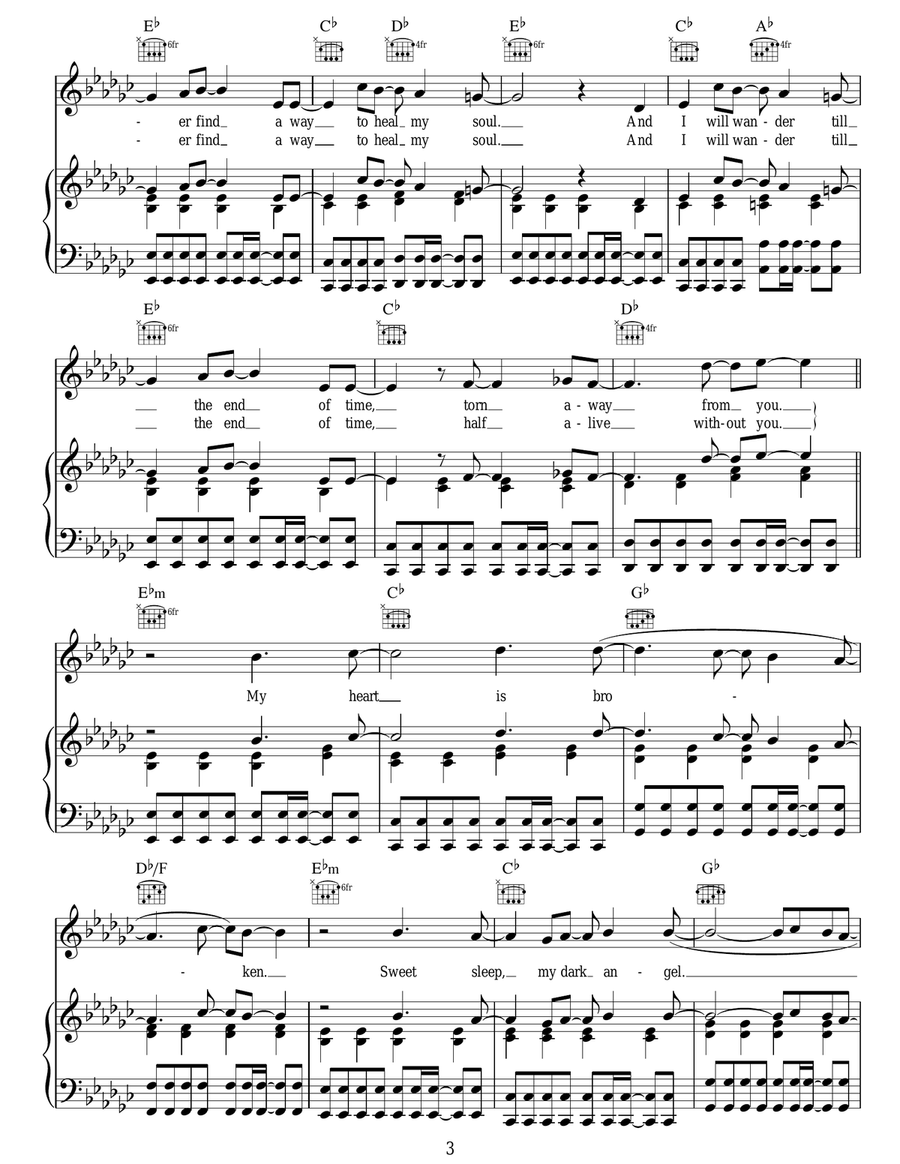 My Heart Is Broken Acoustic Guitar scores gallery preview page 3