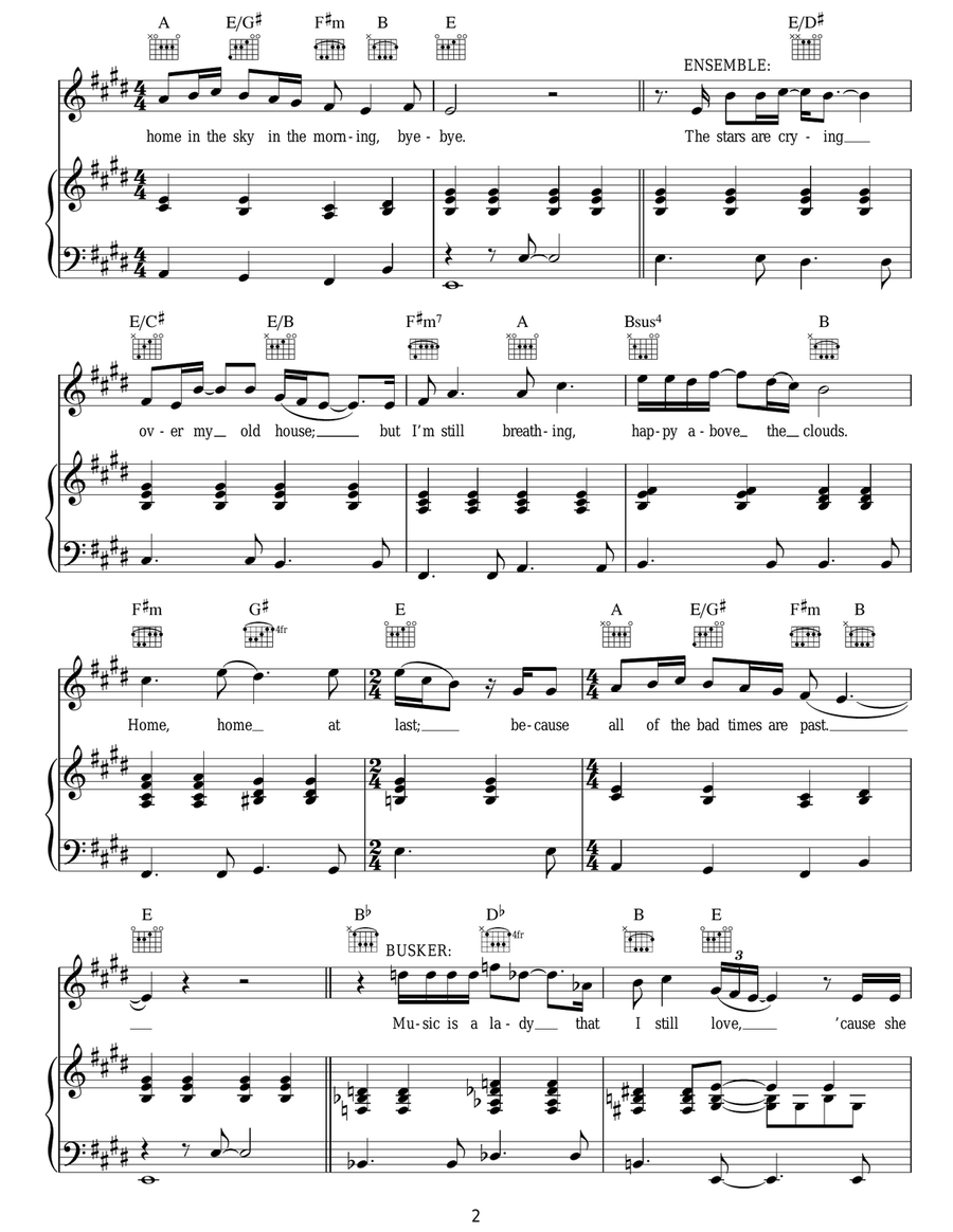 Home In The Sky Home In The Sky Acoustic Guitar scores gallery preview page 2