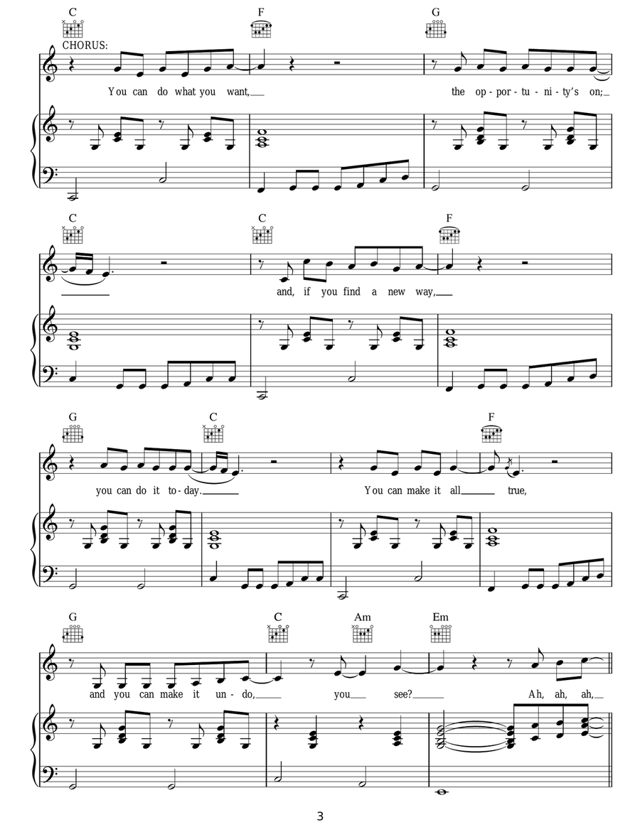 If You Want To Sing Out, Sing Out Acoustic Guitar scores gallery preview page 3