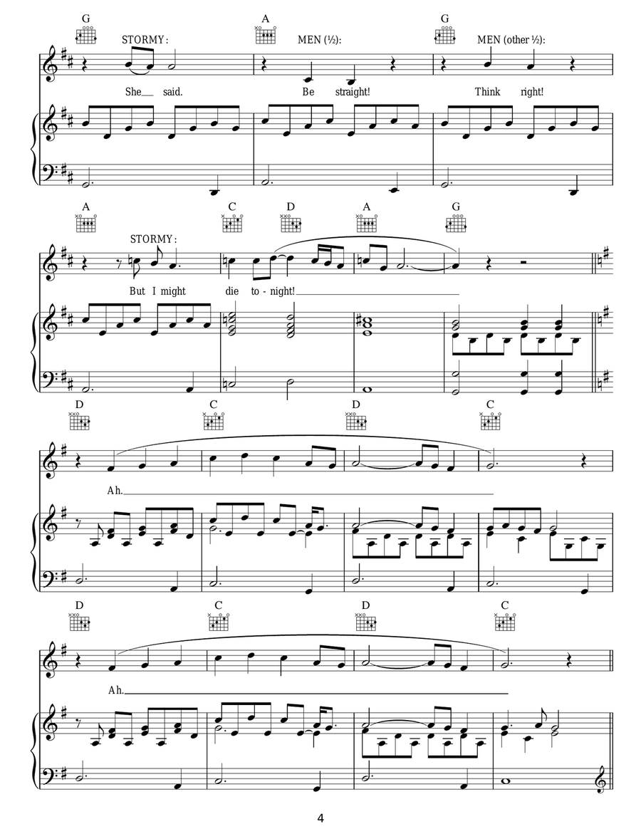 But I Might Die Tonight But I Might Die Tonight Acoustic Guitar scores gallery preview page 4