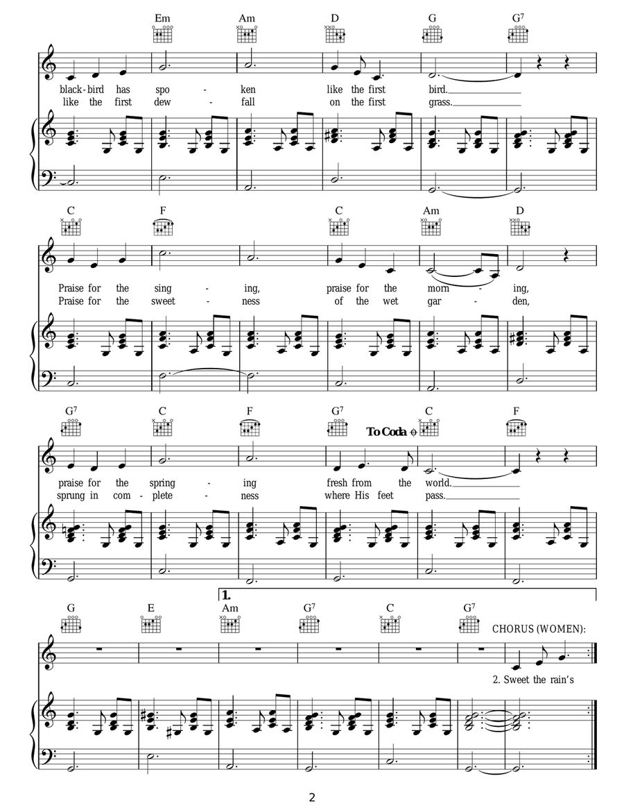 Morning Has Broken Morning Has Broken Acoustic Guitar scores gallery preview page 2