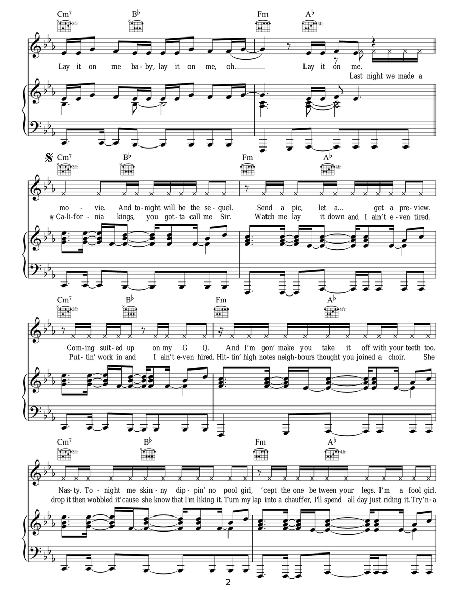 Lay It On Me Lay It On Me Acoustic Guitar scores gallery preview page 2