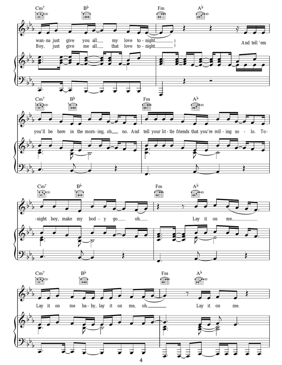 Lay It On Me Lay It On Me Acoustic Guitar scores gallery preview page 4