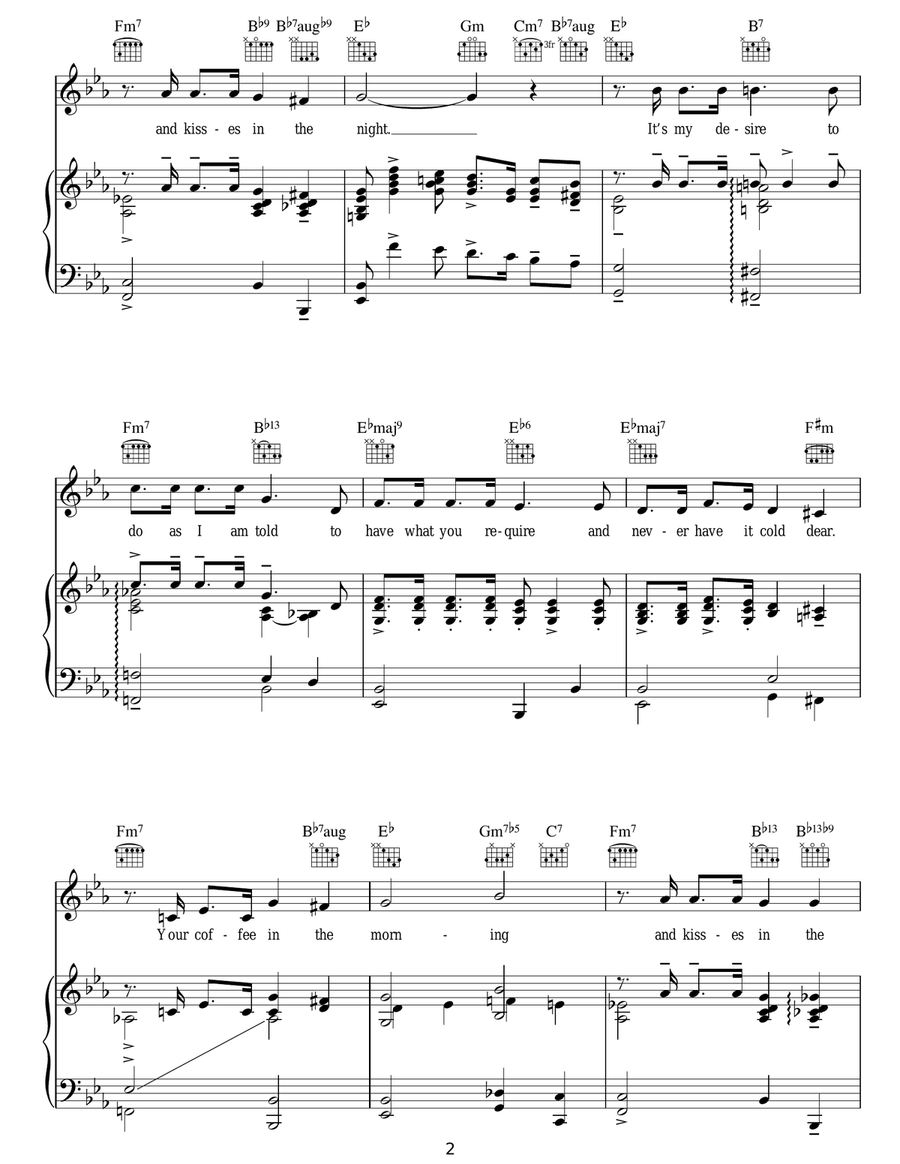 Coffee In The Morning (And Kisses In The Night) Guitar scores gallery preview page 2