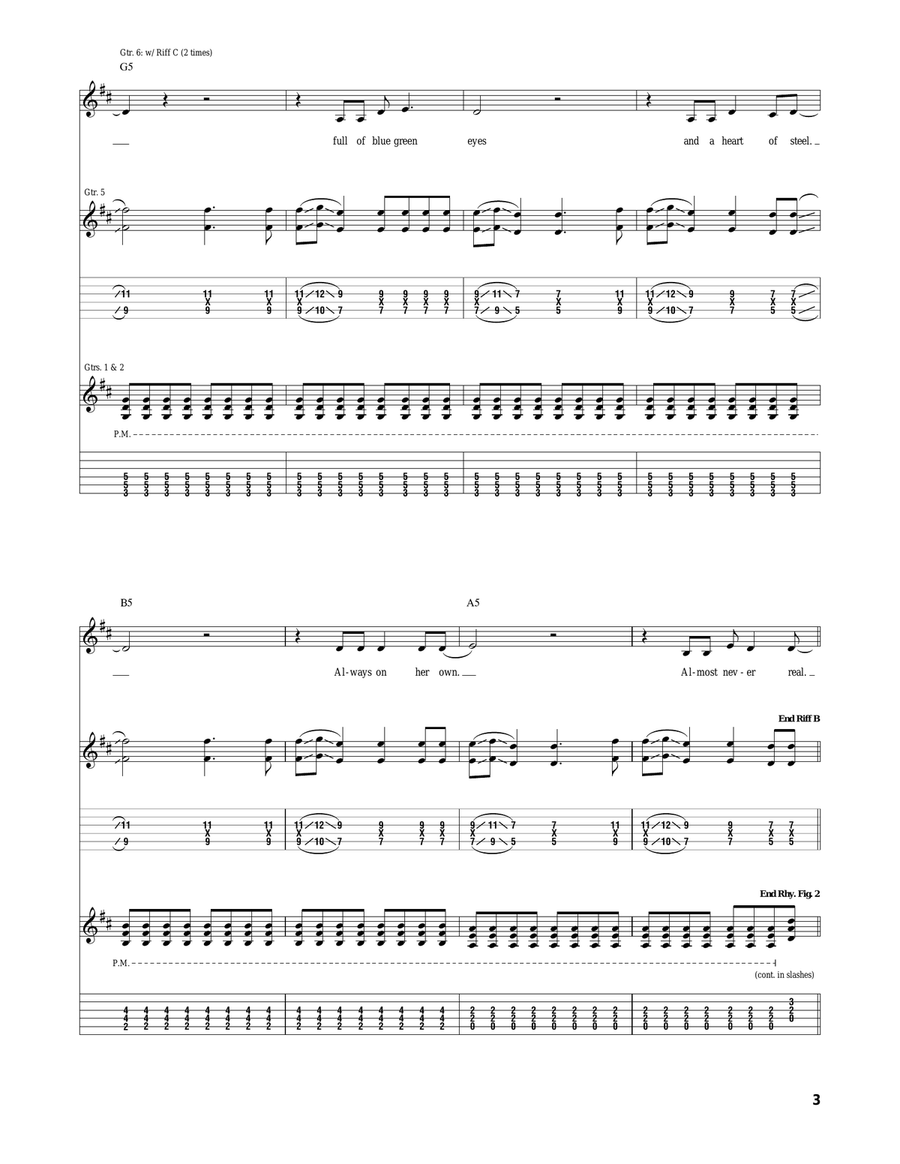 Even If She Falls Even If She Falls Acoustic Guitar scores gallery preview page 3