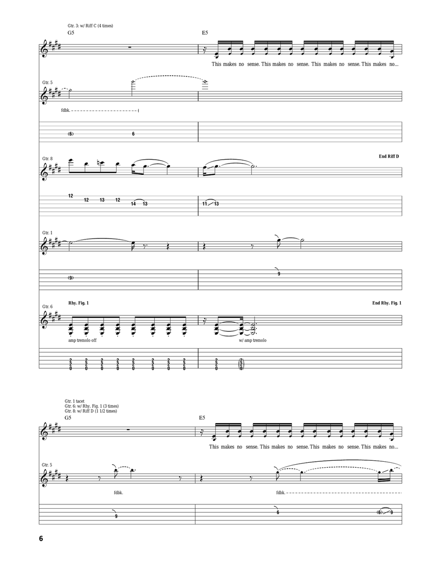 Fighting The Gravity Fighting The Gravity Acoustic Guitar scores gallery preview page 6