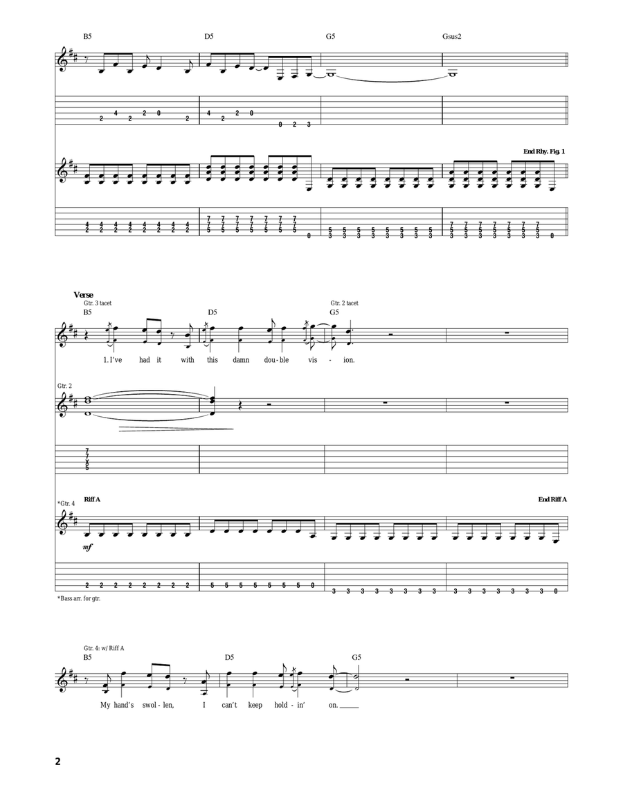 Love Is Dangerous Love Is Dangerous Acoustic Guitar scores gallery preview page 2