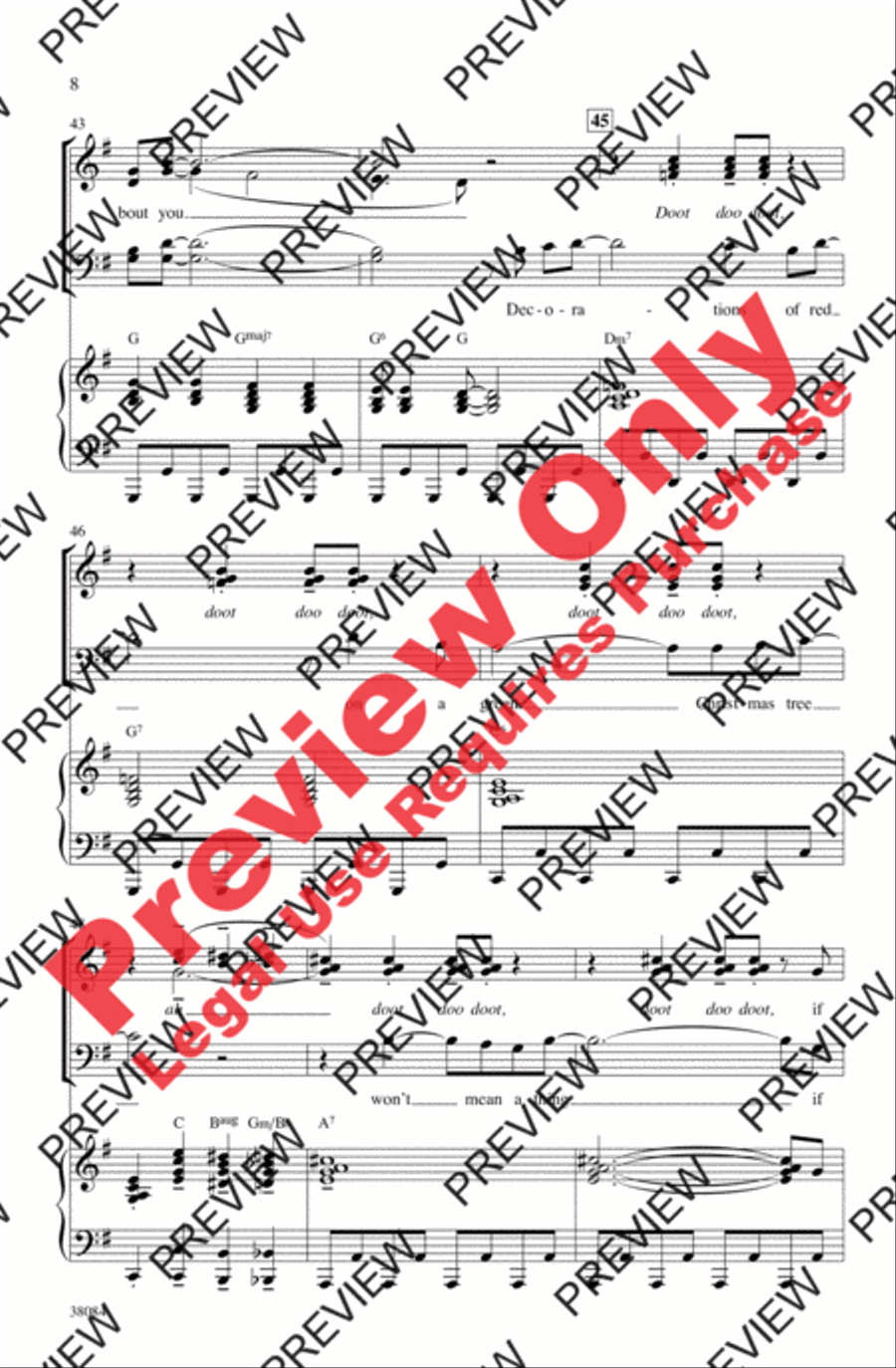 Blue Christmas Blue Christmas 4-Part scores gallery preview page 8