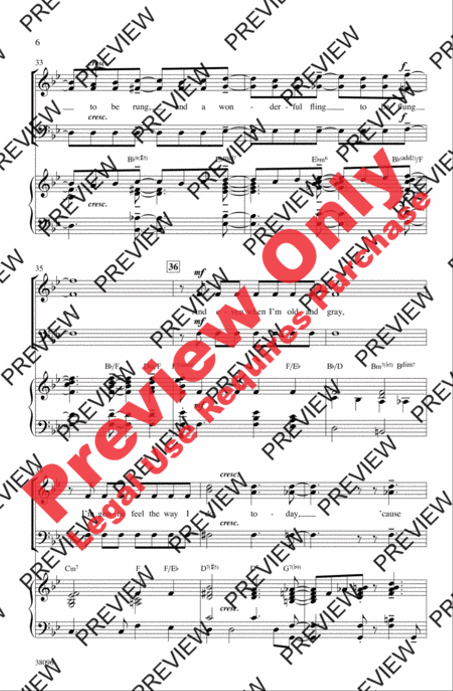 You Make Me Feel So Young 3-Part scores gallery preview page 6