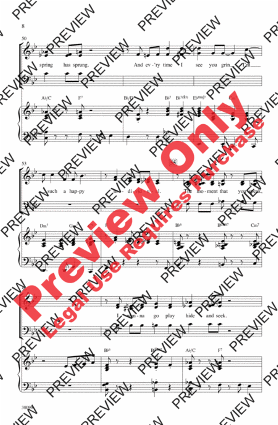 You Make Me Feel So Young 3-Part scores gallery preview page 8