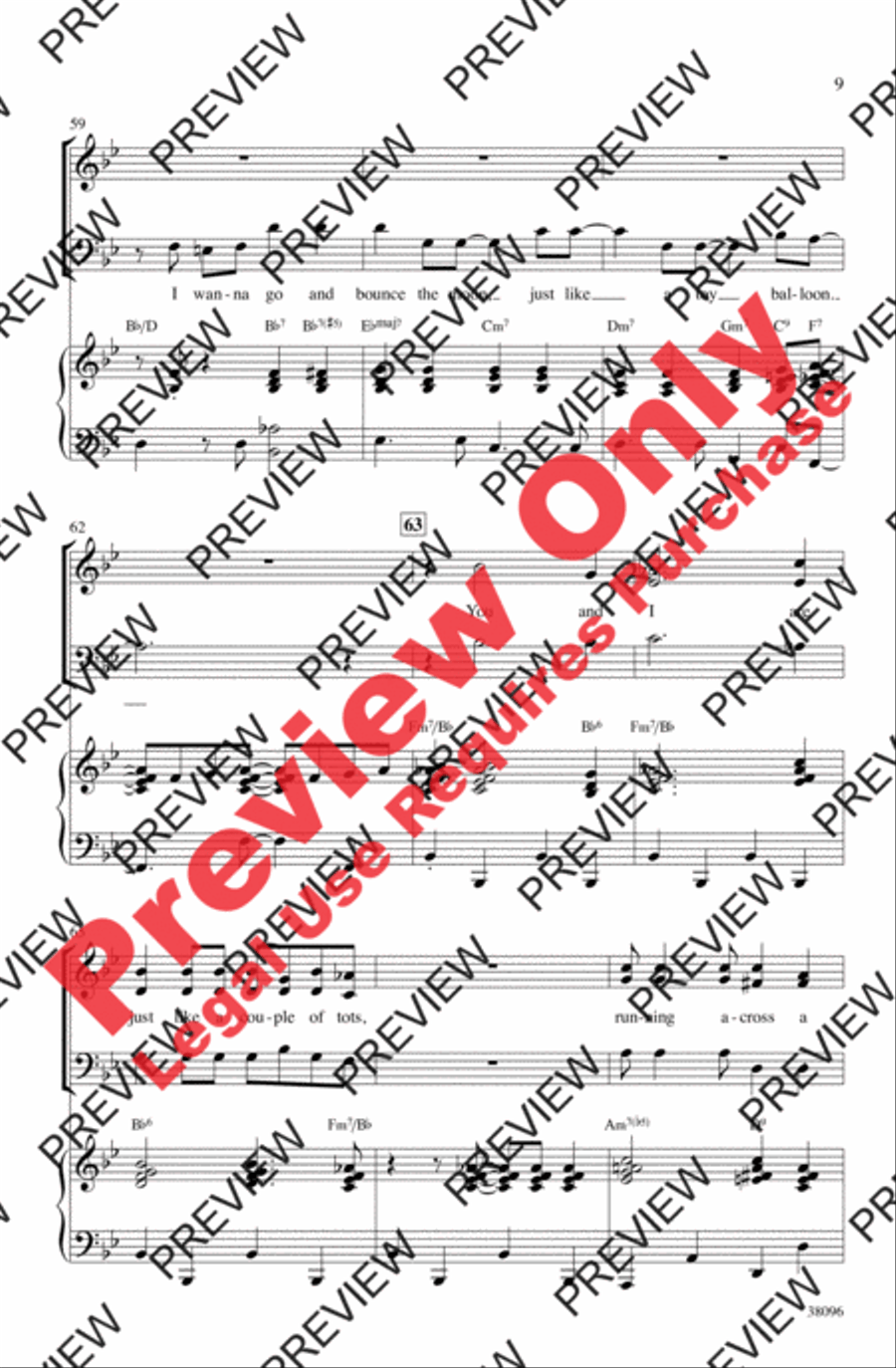 You Make Me Feel So Young 3-Part scores gallery preview page 9