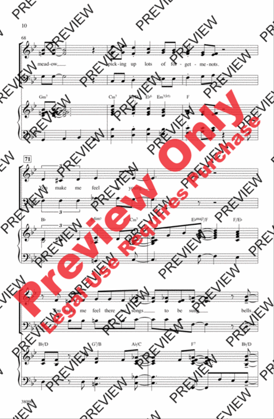 You Make Me Feel So Young 3-Part scores gallery preview page 10