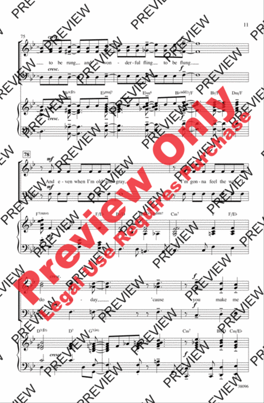 You Make Me Feel So Young 3-Part scores gallery preview page 11